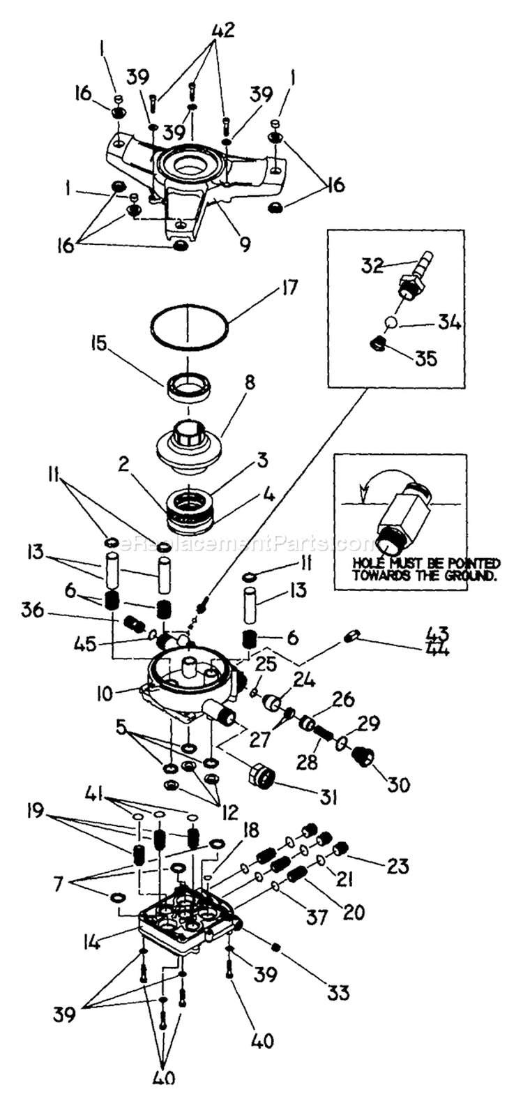 Page B Diagram and Parts List for 1139-0  Briggs and Stratton Pressure Washer